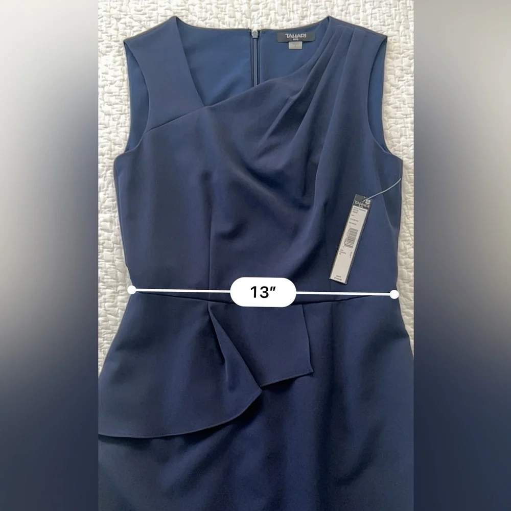 Tahari navy dress - NWT - Picture 5 of 8